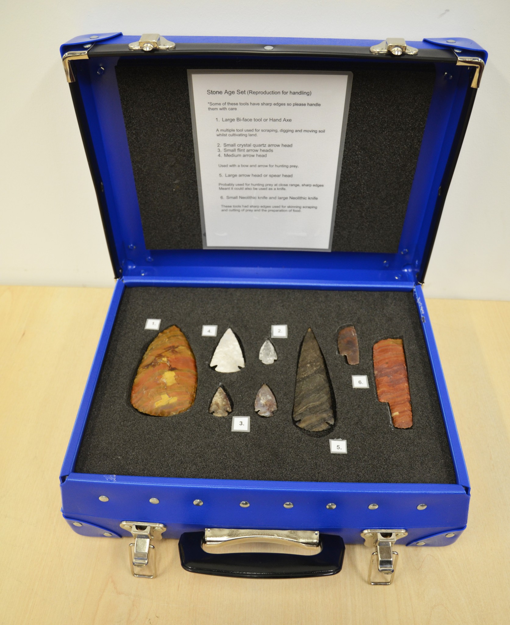 Photo of stone age artefacts