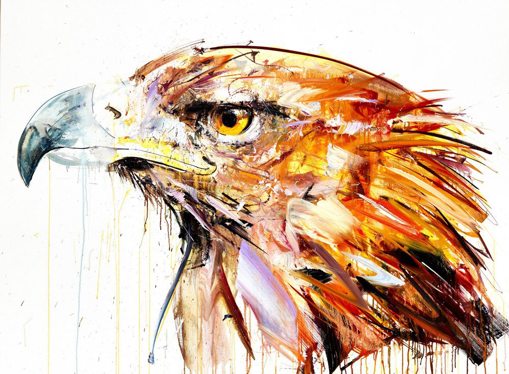 Artwork of a Golden Eagle by