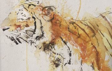 Painting of a tiger by Dave White