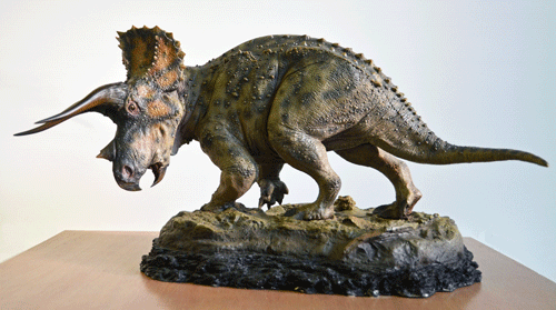 Model of a triceratops
