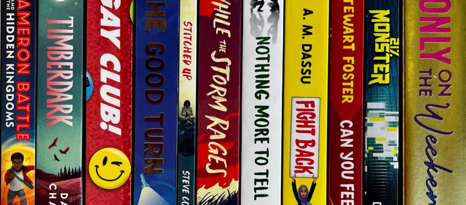 Photo of book spines