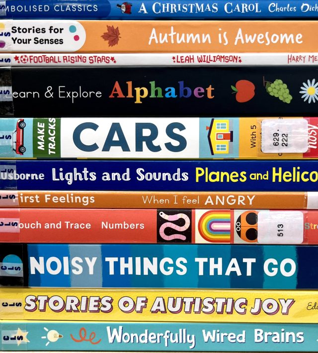 Images of different book spines